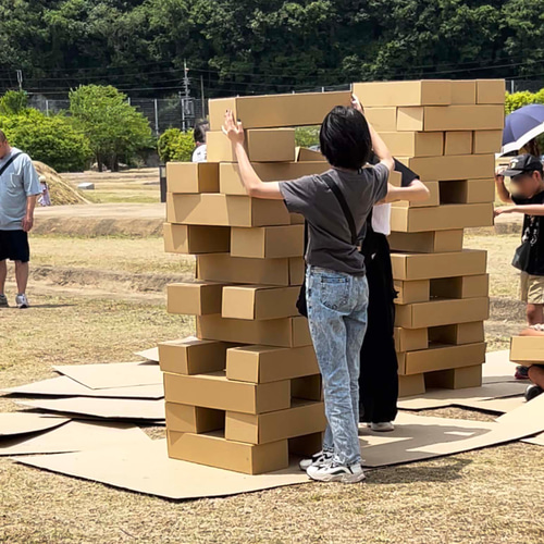 ダンボールブロック【25個セット】 ダンボールタワー 巨大ブロック