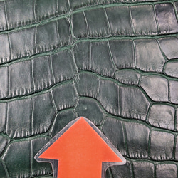 ワニ革  半艶マット  ダークキプロス No.C008352 10枚目の画像