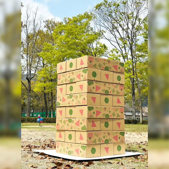 ダンボールさん専用 限定デッキ ダンボールブロック【50個セット】 ダンボールタワー 巨大