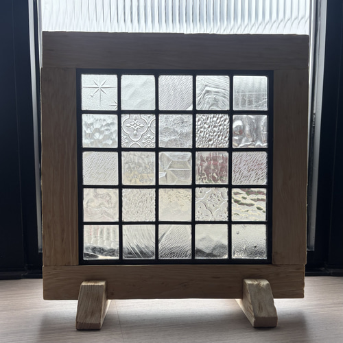 クリア ステンドグラスパネル 