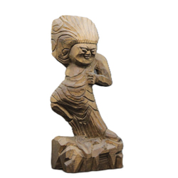 蔵王権現（16cm クス材 着色 zg1501）仏像 円空仏 木彫 彫刻 円空工房