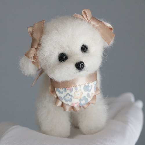 羊毛フェルト 犬 マルチーズ マルプー 白 母の日ギフト リアル