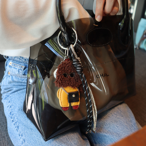 バッグチャーム ストラップ◼︎トイプードル brown◼︎ スマホケース