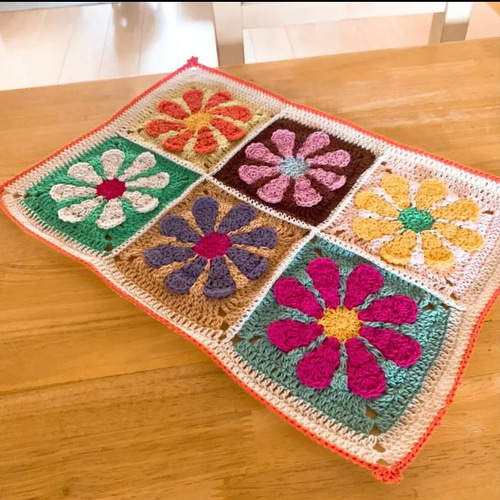 デイジーモチーフ編みカバー その他インテリア雑貨 どりぃ 通販