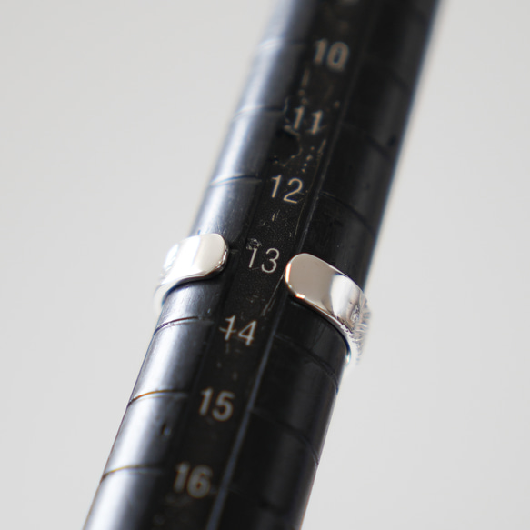 Leaf vein OPEN RING (free size)  / SV925 ≪送料無料≫ 葉っぱ 8枚目の画像