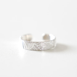 Leaf vein OPEN RING (free size)  / SV925 ≪送料無料≫ 葉っぱ 9枚目の画像