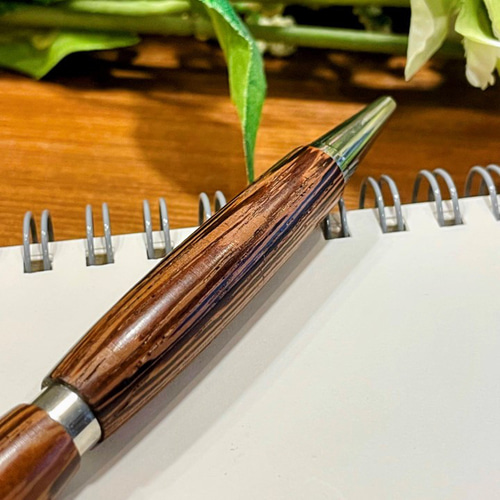 SALE】「タガヤサン（鉄刀木）」 木軸ボールペン ペン・筆記用具 木製