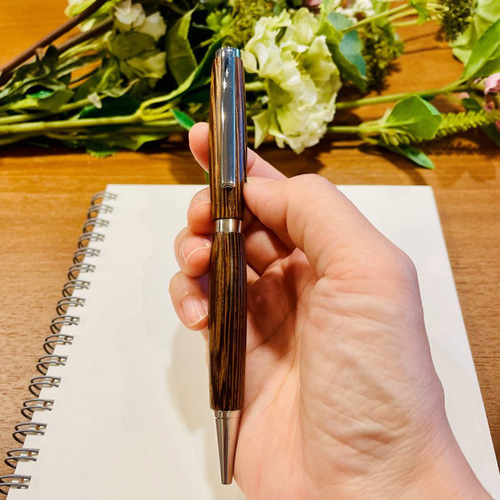 SALE】「タガヤサン（鉄刀木）」 木軸ボールペン ペン・筆記用具 木製