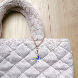 大人気【きらめく宝石雨の雫アンブレラマーカー】【キーホルダーに変更可能】　キラキラ　オーロラ　ガラス　雨　しずく　雫 13枚目の画像