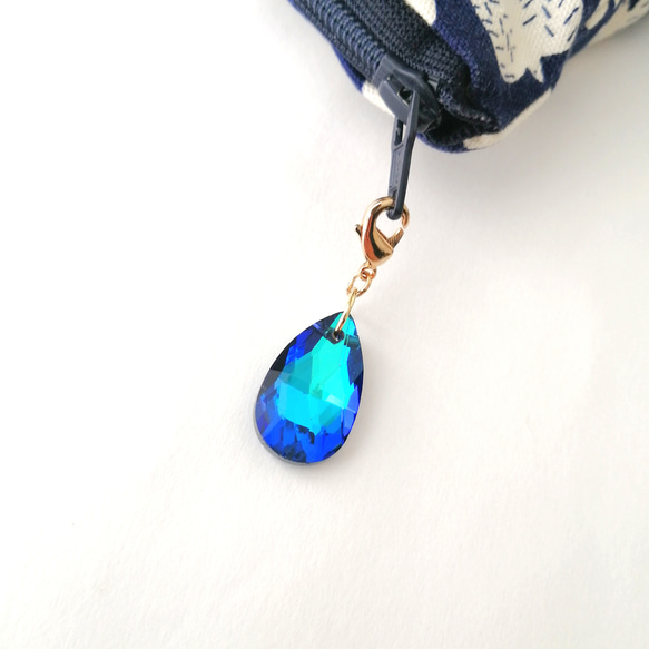 大人気【きらめく宝石雨の雫アンブレラマーカー】【キーホルダーに変更可能】　キラキラ　オーロラ　ガラス　雨　しずく　雫 10枚目の画像