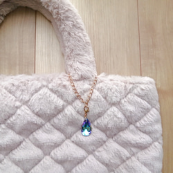 大人気【きらめく宝石雨の雫アンブレラマーカー】【キーホルダーに変更可能】　キラキラ　オーロラ　ガラス　雨　しずく　雫 16枚目の画像