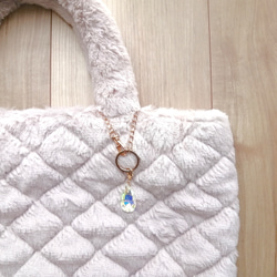 大人気【きらめく宝石雨の雫アンブレラマーカー】【キーホルダーに変更可能】　キラキラ　オーロラ　ガラス　雨　しずく　雫 14枚目の画像