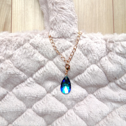 大人気【きらめく宝石雨の雫アンブレラマーカー】【キーホルダーに変更可能】　キラキラ　オーロラ　ガラス　雨　しずく　雫 17枚目の画像