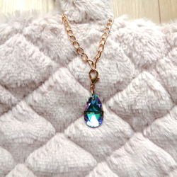 大人気【きらめく宝石雨の雫アンブレラマーカー】【キーホルダーに変更可能】　キラキラ　オーロラ　ガラス　雨　しずく　雫 15枚目の画像