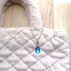 大人気【きらめく宝石雨の雫アンブレラマーカー】【キーホルダーに変更可能】　キラキラ　オーロラ　ガラス　雨　しずく　雫 18枚目の画像