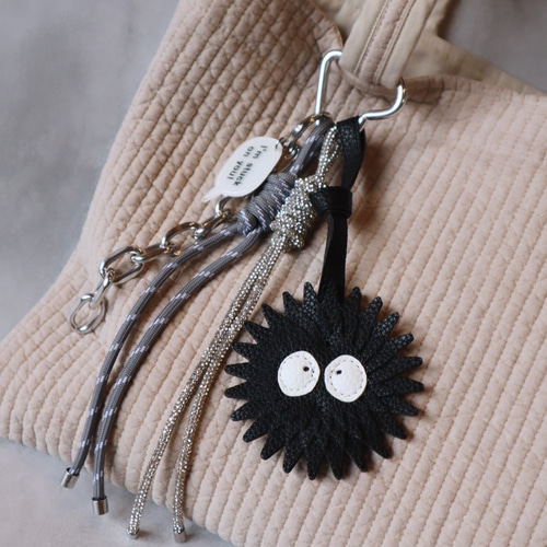 在庫限り‼️】バッグチャーム ストラップ◼︎くろすけ Black