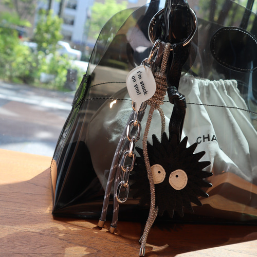 在庫限り‼️】バッグチャーム ストラップ◼︎くろすけ Black