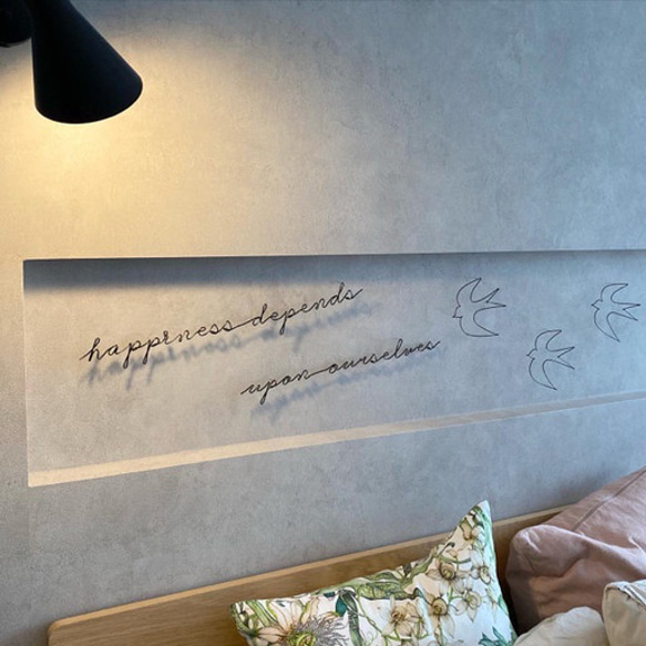 【スターターセット2025｜名言＆ツバメのワイヤーアート】幸せかどうかは自分次第 アリストテレス 6枚目の画像