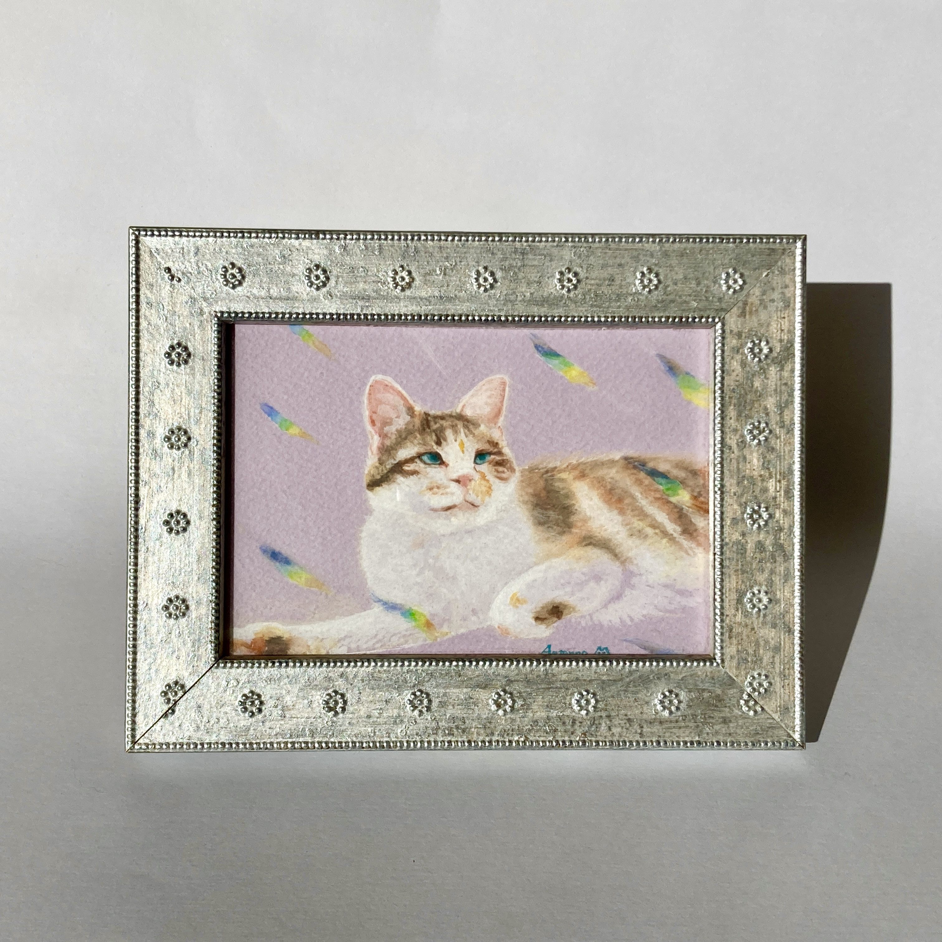 （受注制作）ねこ画・いぬ画・ペット画　ポストカードサイズ