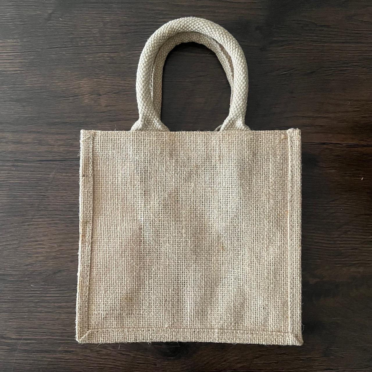 ＜SET＞特別価格 エプロン(ライトブルー)・グラス２・箸２・麻手提げ袋セット