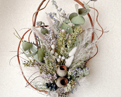 ドライフラワーリース　ユーカリリース　ドライフラワースワッグ　ユーカリ ユーカリのスワッグ ドライフラワー スワッグ Eucalyptus 通販