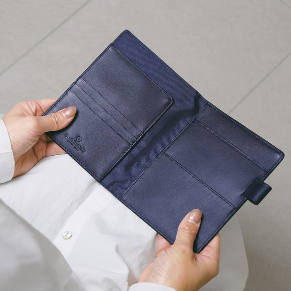 ロデイアカバー a6 サイズ No13 本革 プレミアムレザー ペンホルダー ポケット刺 収納可 メモ帳 RD2 13枚目の画像
