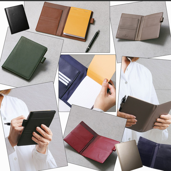 ロデイアカバー a6 サイズ No13 本革 プレミアムレザー ペンホルダー ポケット刺 収納可 メモ帳 RD2 6枚目の画像