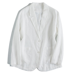 リネンジャケット　リネンスーツ　通勤ブレザージャケット　テーラード　5色　M-Lサイズ　L617 17枚目の画像