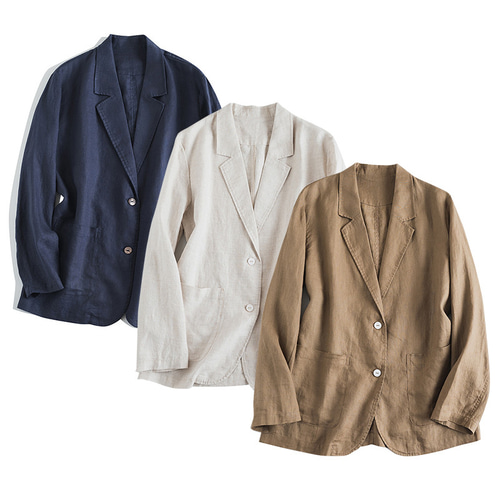 美品 CONFECT コットンリネン テーラードジャケット サイズ5 ブラウン CONFECT リネンアムンゼン イージージャケット NAVY サイズ5