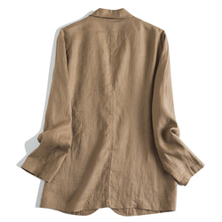 リネンジャケット　リネンスーツ　通勤ブレザージャケット　テーラード　5色　M-Lサイズ　L617 20枚目の画像