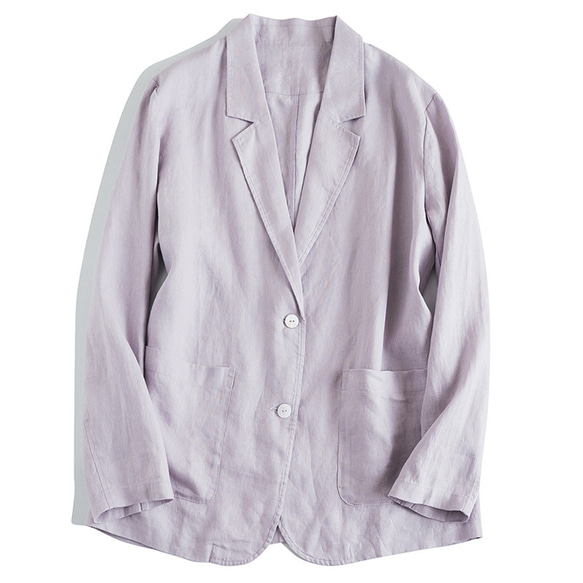 リネンジャケット　リネンスーツ　通勤ブレザージャケット　テーラード　5色　M-Lサイズ　L617 16枚目の画像