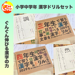 小学校中学年 漢字ドリルセット 小3 小4 暗記カード 小学生 テスト