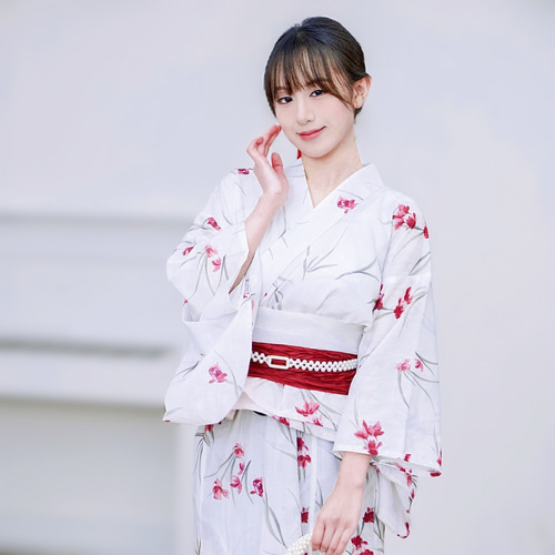 美品！一度のみ着用　金魚柄セパレート浴衣&へこ帯の3点セット※帯は新品です 美品！一度のみ着用 金魚柄セパレート浴衣&へこ帯の3点セット※帯