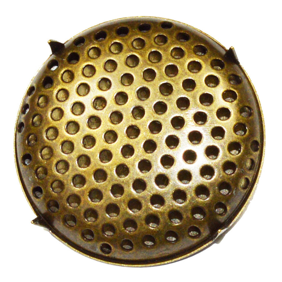 アクセサリーパーツ 金具 シャワーブローチピン 30mm 金古美 アンティークゴールド 2枚目の画像