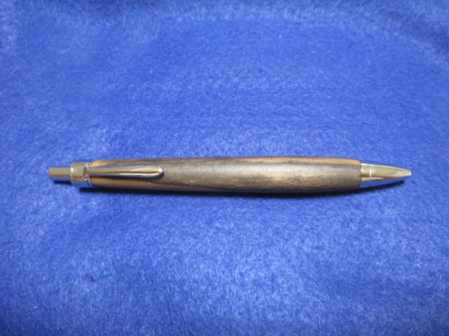 黒柿　変杢　木地仕上げ　木軸ボールペン(シャープペンシル)　希少材