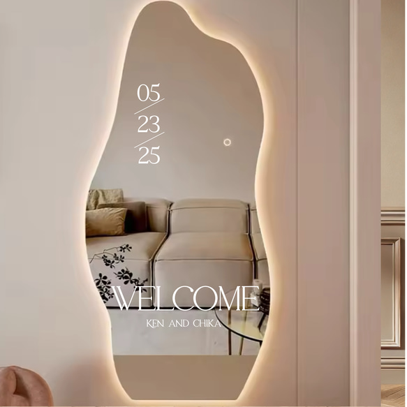 ウェルカムミラー ステッカー ウェルカムミラーステッカー ウェーブ