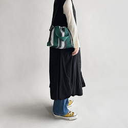 【 NEW 】ジャガードファブリックの２WAYショルダーバッグ 17枚目の画像