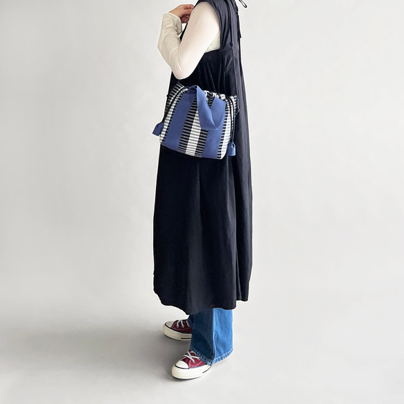 【 NEW 】ジャガードファブリックの２WAYショルダーバッグ 19枚目の画像