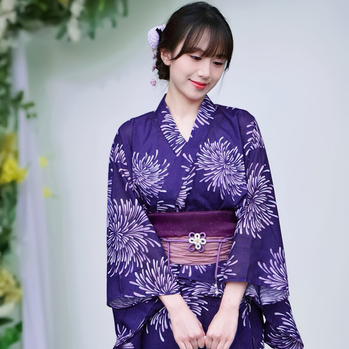美品　セパレートタイプ　浴衣　帯セット　花火柄 Amazon.co.jp: セパレート浴衣 浴衣帯セット 二部式 浴衣3点