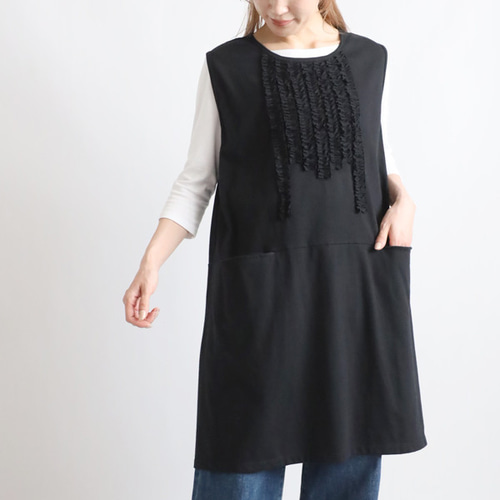 あちゃちゅむ　タフタワンピース黒 あちゃちゅむ タフタワンピース黒 【公式通販】