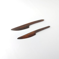 拭き漆 菓子切り 3枚目の画像