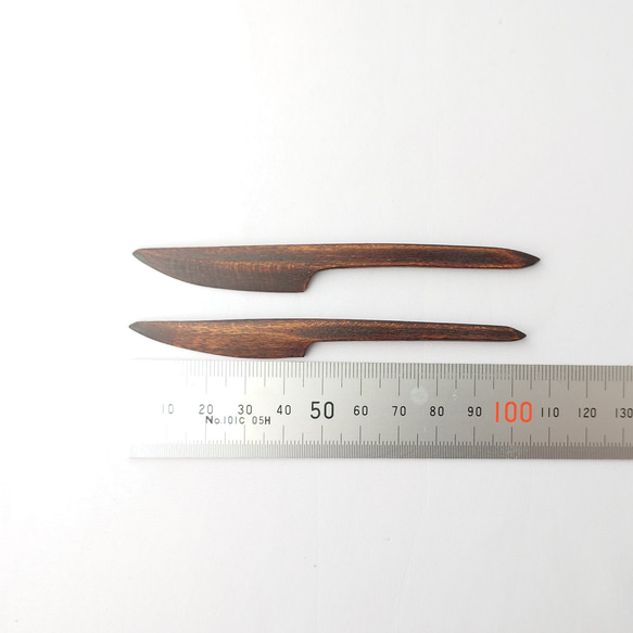 拭き漆 菓子切り 5枚目の画像