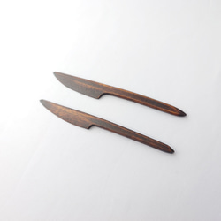 拭き漆 菓子切り 2枚目の画像