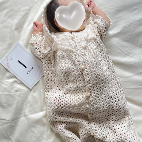 受注生産】ベビー セレモニードレス＆ボンネットセット｜ 新生児