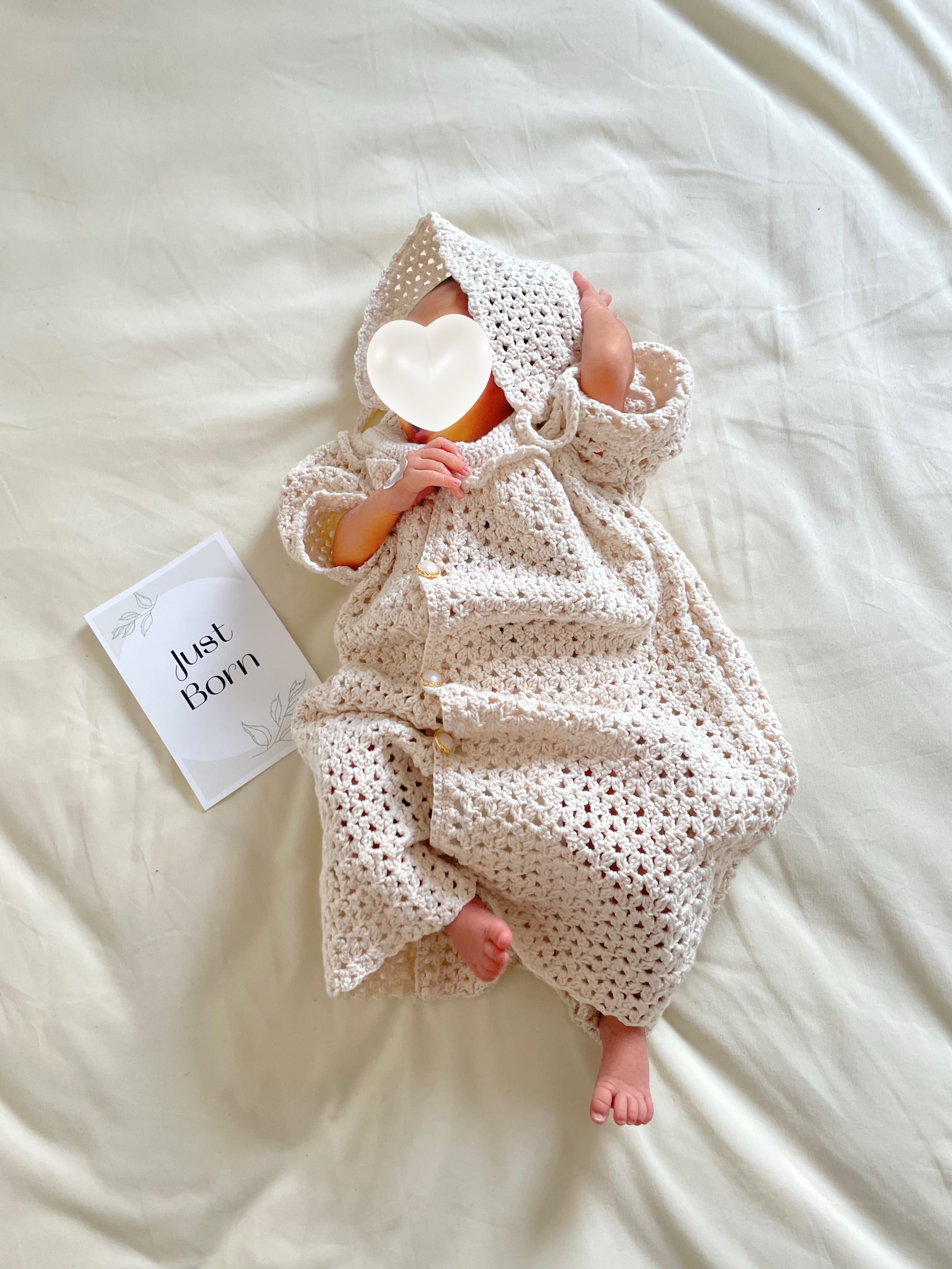 de / laceセレモニーロンパース（short） 半袖 ボンネットセット lace