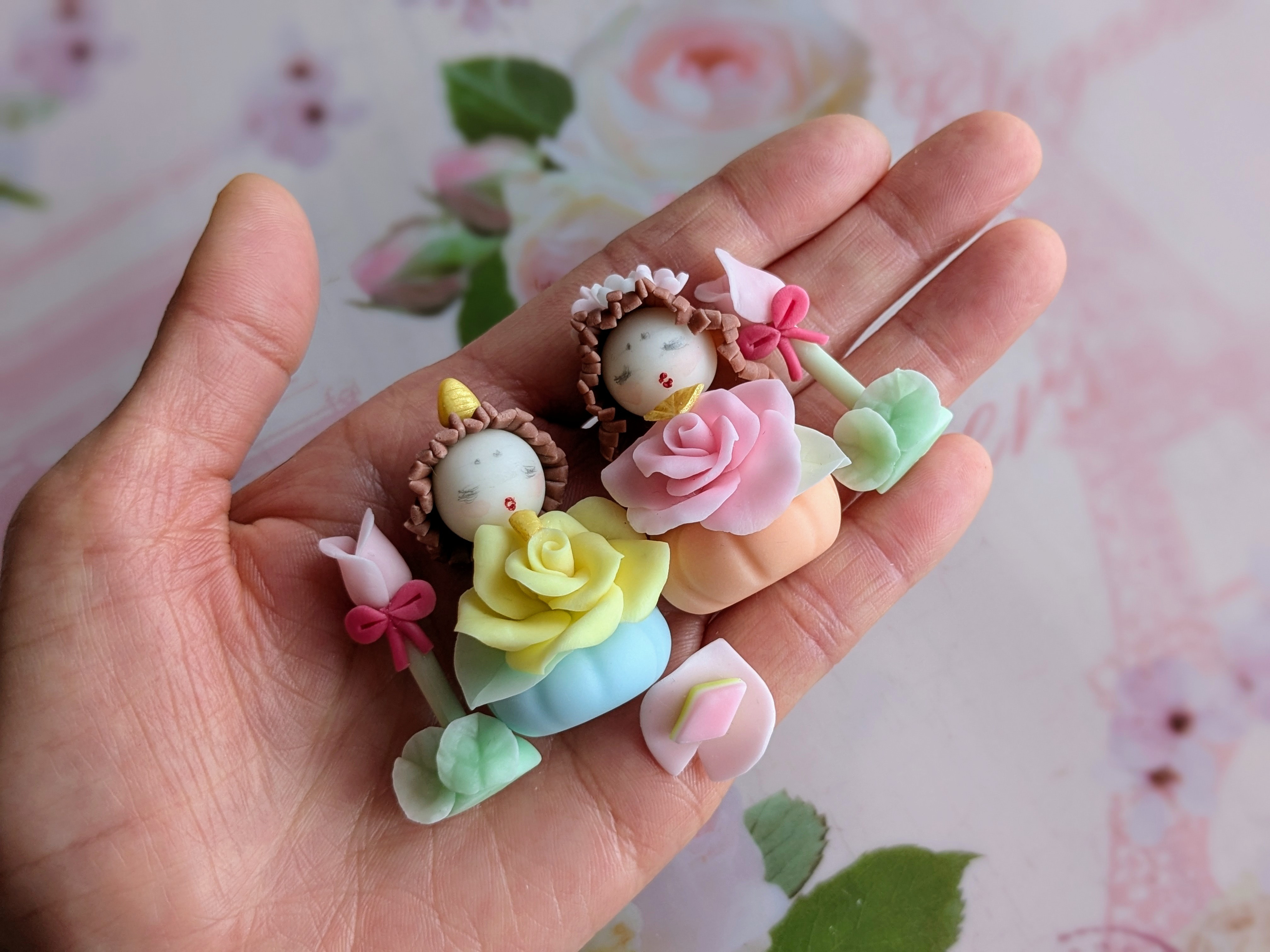 ＊小さく飾る雛人形＊