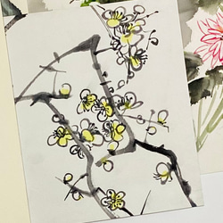 5,500『Orchid's Matured Charm〜洋蘭大人の魅力』墨絵 水墨画