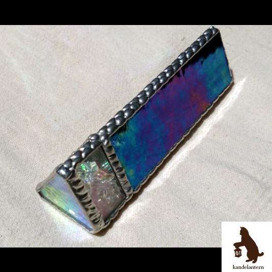 万華鏡(三角形のオーロラA)ステンドグラス kaleidoscope【送料無料】