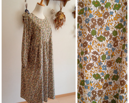 somari imagination花柄刺繍コットンティアードワンピース』