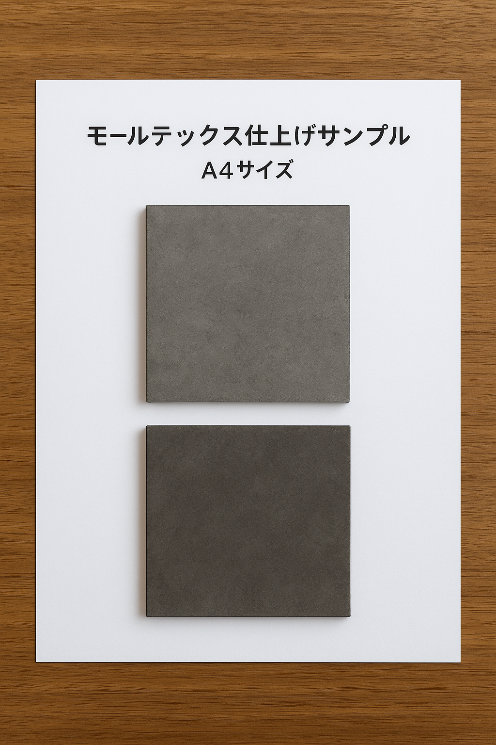 モールテックス（MORTEX）仕上げ サンプル2枚セット｜A4サイズ